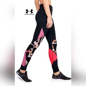 UNDER ARMOUR Rush Print Color BlocK Ankle Legging - Large